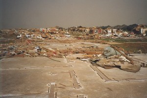The Eastlake Estates subdivision was devastated. Numerous homes simply vanished. Credit: NOAA