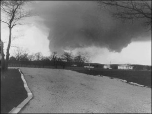 Taken near New Salisbury looking west towards Depauw. Credit: WDRB-TV