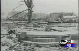 A swept away home in Guin. Credit: ABC 33/40