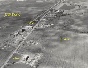 Aerial view of the damage in Jordan. Credit: NOAA