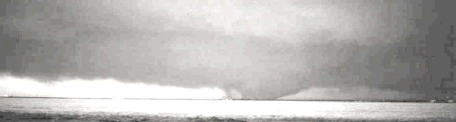 The tornado moving over open country in western Oklahoma. Credit: okgenweb