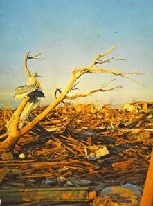 Large residential sections of Lubbock were devastated. Credit: lubbockonline