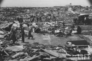A view of the devastation in the Ruskin Heights area of Kansas City. Credit: Life Magazine
