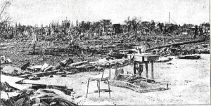 A swept away home in San Justo.