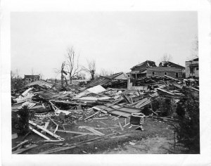 One of many destroyed homes in Vicksburg. Credit: Holly Messing