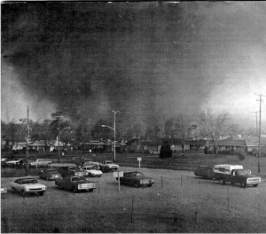 Taken from a shopping center as the tornado entered Xenia. Credit: NOAA