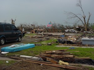 A swept away home in Franklin. Credit: franklinkansas.com