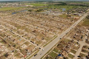 Aerial view of the devastation in Moore. Credit: FEMA